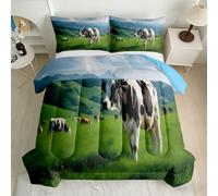 RLYXGS Vache Animaux Couette Imprimée sans Housse 180x200 cm