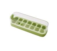 Rmk64 Moule à glaçons en silicone de qualité alimentaire, bac à glaçons de type push avec couvercle, glaçons faits maison (GN2, 25,5 x 8 x 7,4 cm)