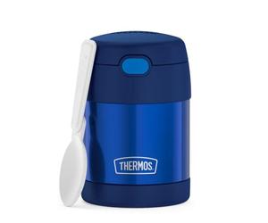 RMOVR THERMOS KIDS FUNTAINER FOOD JAR Récipient isotherme pour enfants, 0,30 l, bleu marine, avec cuillère pour enfants, 5 h chaud/7 h froid, absolument étanche pour soupe, céréales, pause