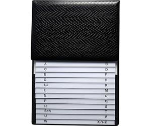 RNK Verlag 1716-9 Registre téléphonique pliable - noir, 160 x 230 mm