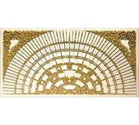 RNK Verlag 2810 Tableau d'ascendance "demi-cercle avec rinceaux" 8 générations, 100x50 cm, 190g/qm