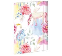 RNK Verlag RNK 45327 Chemise à dessin licorne, 310 x 440 mm, DIN A3, avec fermeture élastique, 1 pièce