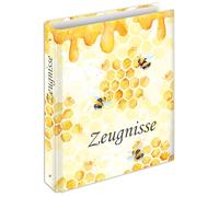 RNKVERLAG 46819 - Cahier de notes Honey, pour formats A4, avec 4 anneaux, 1 pièce