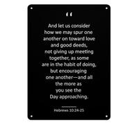 RNUMLIGH Country Aluminum Sign Meet Together Often Wall Hanging For Housewarming Birthday Christmas Idea 8 X 12 inch