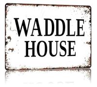 RNUMLIGH Funny Goose Sign Waddle House Vintage Aluminum Novelty Wall-Art for Kitchen Dining Room Garden Farmhouse Style 8 X 12 in