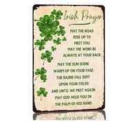 RNUMLIGH Inspirational Irish Quote Vintage Tin Sign May The Road Rise Blessing Wall-Art For St Patricks Day Or Year Round Home Decor 8 x 12 inch