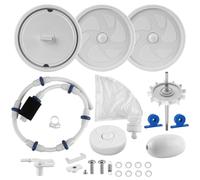 RO6G Kit de reconstruction de nettoyeur de piscine Polaris Zodiac automatique 280 180 TR28P pièces avec roue, pneu, arbre d'entraînement, sac tout usage, tuyau de balayage - Non compatible avec les