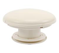 ROADLOISIRS Aérateur Toit Permanent Ivoire Ventilateur de Toit Blanc Moderne 2 Vitesse 2 Niveaux de Puissance Insert en Laiton Moustiquaire Diamètre hors tout : 200 mm Hauteur Extérieure : 50 mm