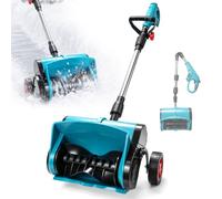 Roadtime Déneige-Use Électrique 30 cm pour Makita 18V(sans Batterie) 450W | Fraises avec 3 Angles Réglables,Roues ,Portée de Projection jusqu'à 8 m,profondeur 15cm,pour Allées, Trottoirs et Jardin