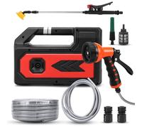 Roadtime Pompe auto-amorçante portable pour Makita 18 V(sans batterie) | pompe de jardin électrique, auto-amorçage Pompe à Eau sans fil,10 Modes,avec tuyau d'évacuation d'eau de 10 mètres