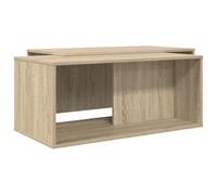 Roanoer Lot de 2 tables basses en chêne Sonoma en bois | Table d'appoint rectangulaire duo pour le salon, flexible et facile d'entretien au design moderne.