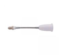RoaQinFo 2x Adaptateur de Douille E14 Vers E27 Support de Lampe Rotatif Extensible Gooseneck Base de Lampe Réglable Matériau Aluminium Convient pour Lecture