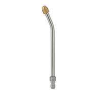 RoaQinFo Buse de Lavage Auto Lance Buse Jet Pulvérisateur Nettoyeur Haute Pression Corps Inox Pointe Laiton Jet en Éventail 25 De Raccord Adaptée au Lavage, 30° Court