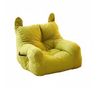 RoaQinFo Canapé de Lecture pour Enfants Fauteuil Relax Nounours Lounge Rembourré avec Mousse et Tissu Lin Structure en Bois Adapté Salle de Lecture Chambre Enfant Espace Jeu Détente, Vert