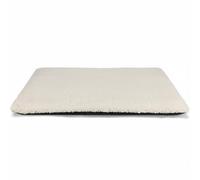 RoaQinFo Lit Industriel Tapis Chauffant Autonome Coussin Thermique Matelas pour Animaux Réfléchissante Base Antidérapante Silence en Tissu Souple Lavable, Beige, 73-48cm