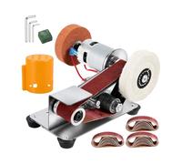 RoaQinFo Mini Ponceuse à Bande Table Affûteuse Compact til Banc Polyvalent Meule Stable Polisseuse Disque Polisge pr Bricoleurs