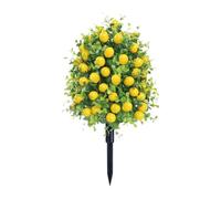 RoaQinFo Plante Artificielle de Citronnier de 56 Cm (22 Pouces) pour Une Utilisation Intérieure et Extérieure