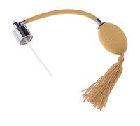RoaQinFo Tube Vaporisateur Bouteille Parfum Tube Vaporisateur Long Style Vintage Plastique Fonction Remplissage Parfum Adapté pour Salle de Bain, Jaune