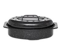 Roaster ovale couvert 33x20 cm - Warmcook - Noir - Acier noir G