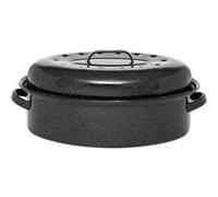 Roaster ovale couvert 46x32 cm - Warmcook - Noir - Acier noir G