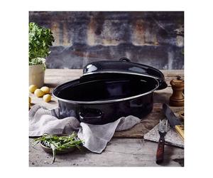 ROASTY´COOK DAUBIERE Rôtissoire ovale Acier Emaillé BEKA NOIR D38