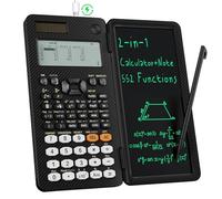 ROATEE 991EX Calculatrice Scientifique, 552 Fonctions de calcul, écran 6 Lignes, Affichage Clair, Rechargeable, Adaptée aux calculs complexes