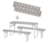 Roba 457010GAV190 Ensemble pour enfants avec coussins de banc gris – Outdoorgris