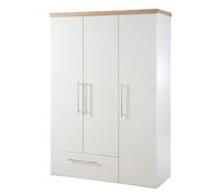 Roba Armoire Bébé "Nele" 3 Portes - 1 Tiroir - Blanc - Décor "Chêne Artisanal Multicolore