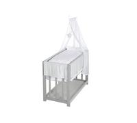 Berceau Cododo Complet Roba - Sternenzauber - 3 En 1 - Hauteur Réglable - Gris Gris