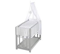 Berceau Cododo Complet Roba - Sternenzauber - 3 En 1 - Hauteur Réglable - Gris Gris