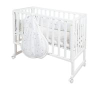 Roba Berceau Cododo "Safe Asleep®" 3 En 1 + Équipement "Sternenzauber" - Blanc Blanc