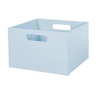 roba Boîte de Rangement en Bois pour Chambre d'enfant, Bac de Rangement avec Poignées pour Jouets et Déco - Bleu Mer
