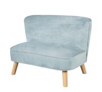 Roba Canapé Enfant En Velours Lil Sofa - Style Scandinave - Pieds En Bois Massif - Bleu Clair Bleu