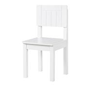 roba Chaise Enfant en Bois - Hauteur d'Assise 31 cm - Siège pour Enfants de 2 Ans à 10 Ans - Style Campagne - Laqué Blanc