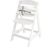roba Chaise haute d'escalier Sit Up III, évolutive de la chaise haute pour bébé à la chaise pour adolescent, bois, blanc