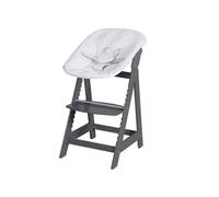 ROBA Chaise haute évolutive Born Up Zick Zack 2 en 1 (anthracite)