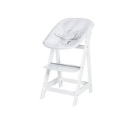 ROBA Chaise haute évolutive Born Up Zick Zack 2 en 1 (blanc)
