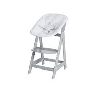 ROBA Chaise haute évolutive Born Up Zick Zack 2 en 1 (taupe)