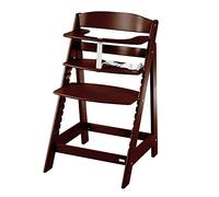 roba Chaise Haute Évolutive en Bois Brun 2 en 1 Sit Up Flex - Hauteur Réglable - de 6 Mois jusqu'à 70 kg - Chaise Bébé Anti-Basculement avec Surface Lisse