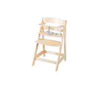 Roba Chaise haute Sit Up Flex - Évolutive en bois naturel, hauteur réglable, 2 en 1 - Bianco