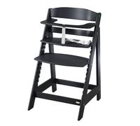 Roba Chaise Haute Évolutive Sit Up Flex - Utilisable Jusqu'à La Chaise D'adolescent - Bois Noir Noir
