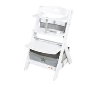 roba Chaise haute Liv Up avec organiseur de chaise haute - Chaise haute pour enfants en bois - à partir de 6 mois - supporte jusqu'à 70 kg - blanc