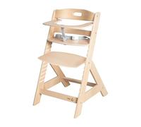 roba Chaise haute pour bébé Liv Up - Chaise haute évolutive en bois - À partir de 6 mois jusqu'à 70 kg - Naturel-FSC
