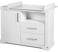 roba Commode à langer avec extension 'Maxi', table à langer de qualité supérieure en style cottage blanc