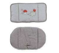 roba Coussin de Chaise Haute Adam et Eule en 2 Pièces - Réducteur de Siège Confortable - Imprimé Hérisson - Gris