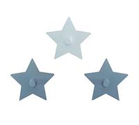 roba Crochets Muraux "Little Stars" pour Chambre Enfant - Forme Étoile - Patère Bébé - 3 pièces