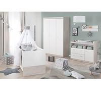 roba Ensemble de Chambre 'Julia' 3 pièces, incluant Un lit combiné 70 x 140 cm, Une Table à Langer et Une Armoire à 3 Portes