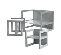 roba Ensemble de sièges de style campagnard pour enfants, 2 tabourets & un banc pour enfants transformable en table