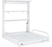 roba Étagère à langer murale, étagère à langer pliable, table à langer blanche avec matelas à langer 'Vogeltanz