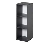 roba Étagère de Rangement à 3 Cases Compatible avec les Commodes à Langer - Étagère sur Pied pour Combler le Vide sous la table à Langer - Bois Laqué Anthracite